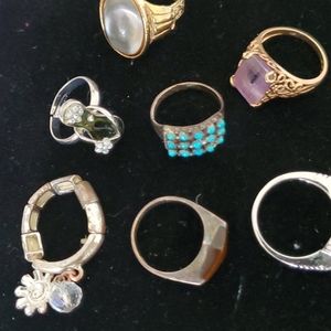 Multiple woman rings